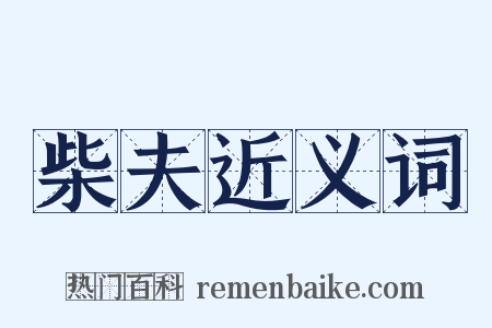柴夫近义词是什么意思的图片